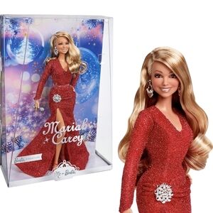 Mariah Carey Barbie Doll in Red Gown, New In Mattel Box